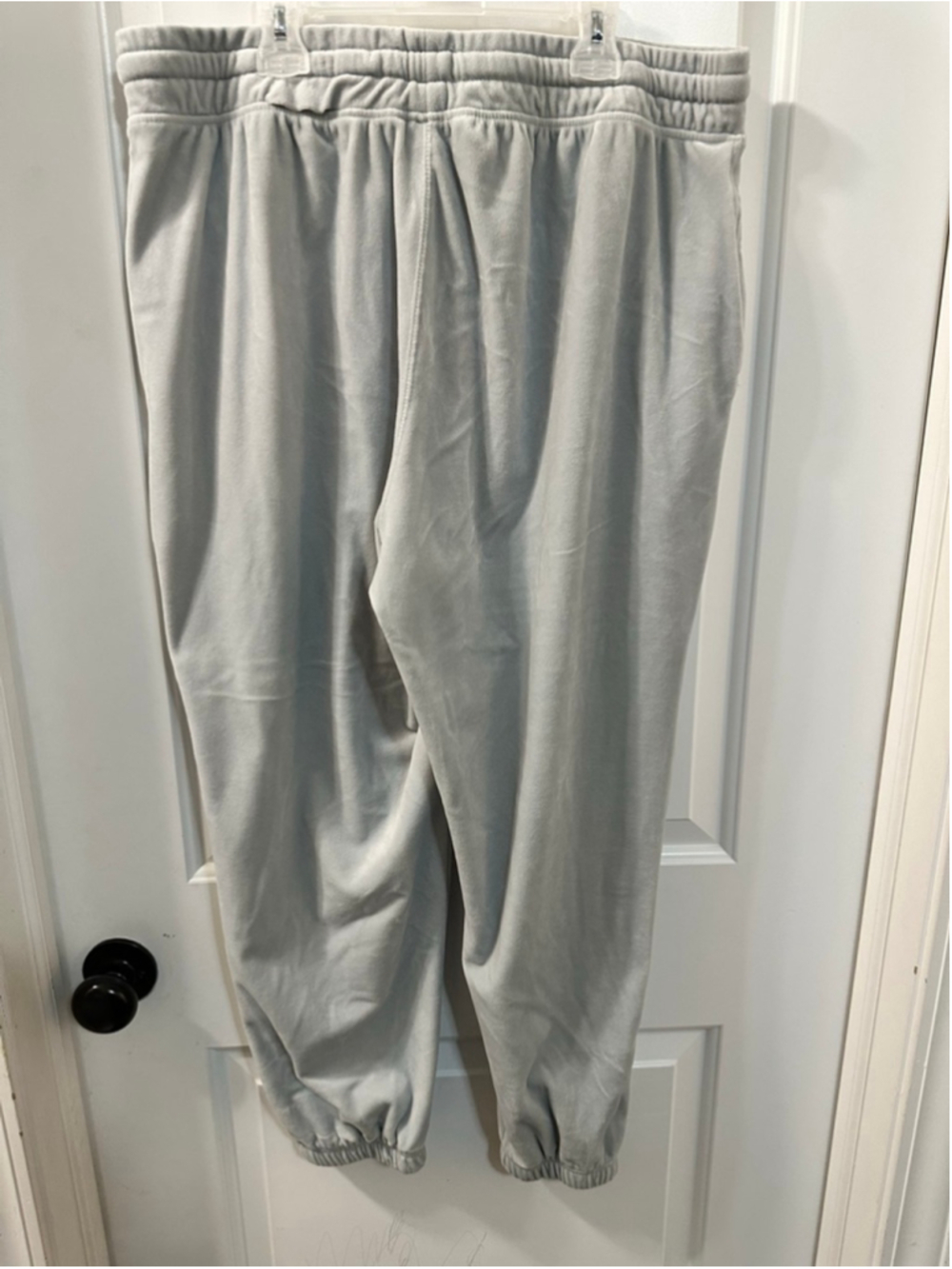 Mono B Buttery Soft Velour Joggers 3X Urban Grey Athleisure Lounge Pants - Picture 2 of 6